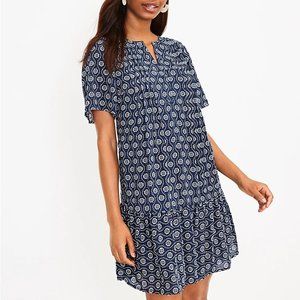 XXSP LOFT Pintucked Flounce Dress